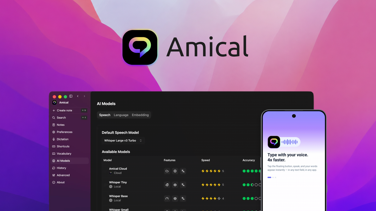 Amical AI dictation review